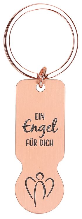 Produktbild: Schl&uuml;sselanh&auml;nger mit Einkaufswagenl&ouml;ser - Dich schickt der Himmel