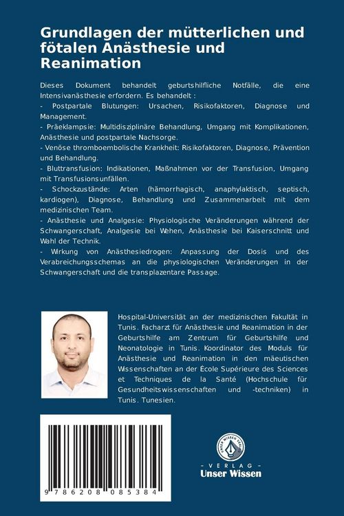Produktbild: Grundlagen der m&uuml;tterlichen und f&ouml;talen An&auml;sthesie und Reanimation