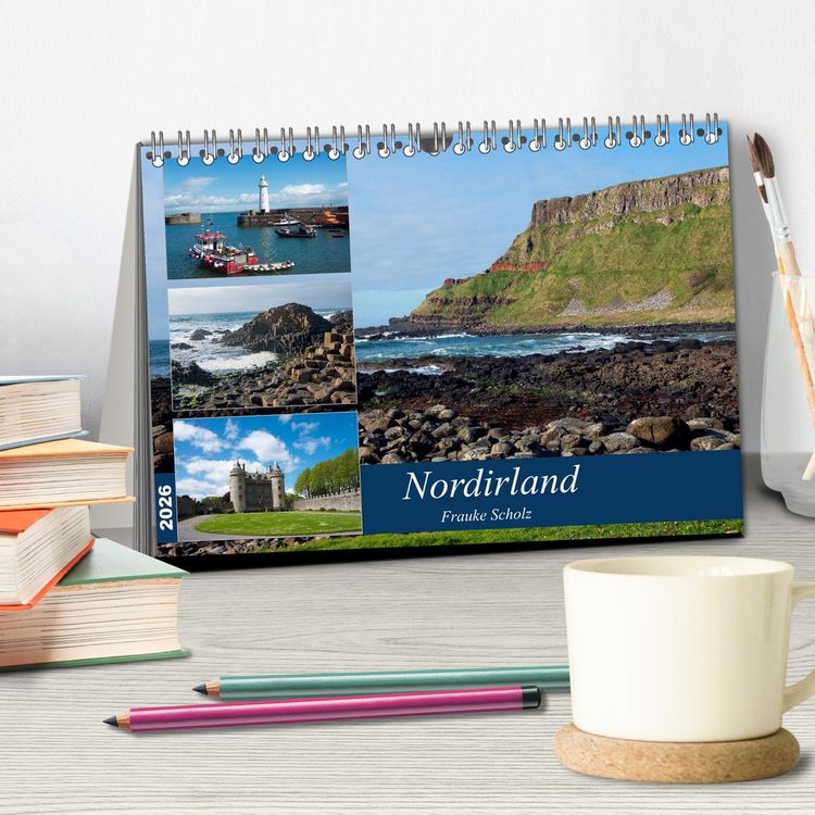 Produktbild: Nordirlands Highlights (Tischkalender 2026 DIN A5 quer), CALVENDO Monatskalender