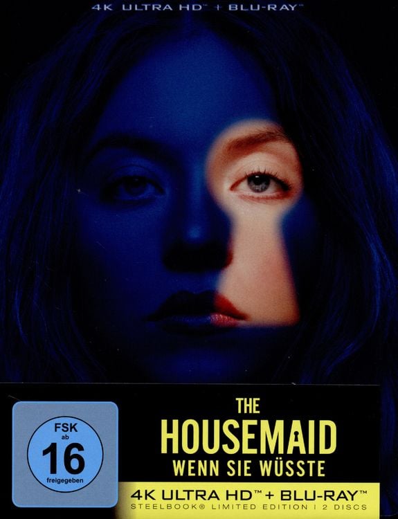 Produktbild: The Housemaid - Wenn sie w&uuml;sste - Steelbook - Limited Edition (4K Ultra HD + Blu-ray)