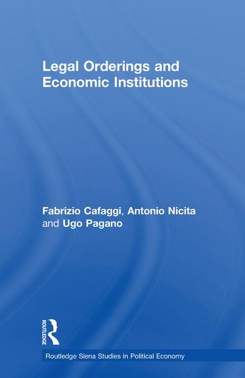 Produktbild: Legal Orderings and Economic Institutions