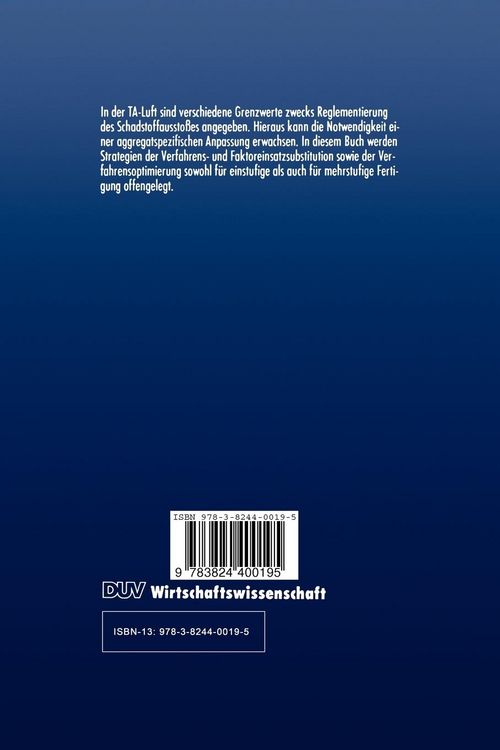 Produktbild: Umweltschutzorientierte Fertigungsstrategien