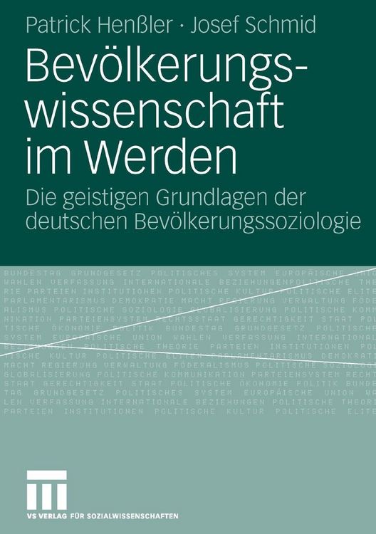 Produktbild: Bev&ouml;lkerungswissenschaft im Werden