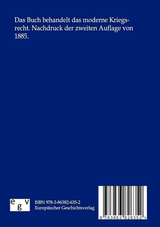 Produktbild: Das moderne Kriegsrecht der zivilisierten Staatenwelt