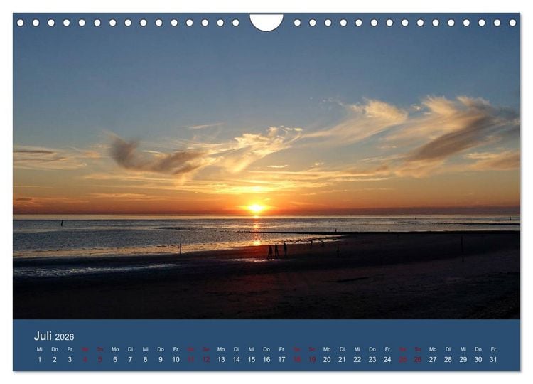 Produktbild: Norderney - Meine Trauminsel (Wandkalender 2026 DIN A4 quer), CALVENDO Monatskalender