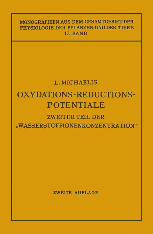 Produktbild: Oxydations-Reductions-Potentiale