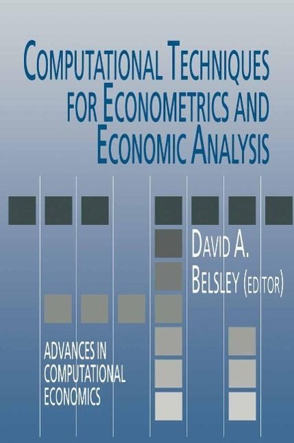 Produktbild: Computational Techniques for Econometrics and Economic Analysis