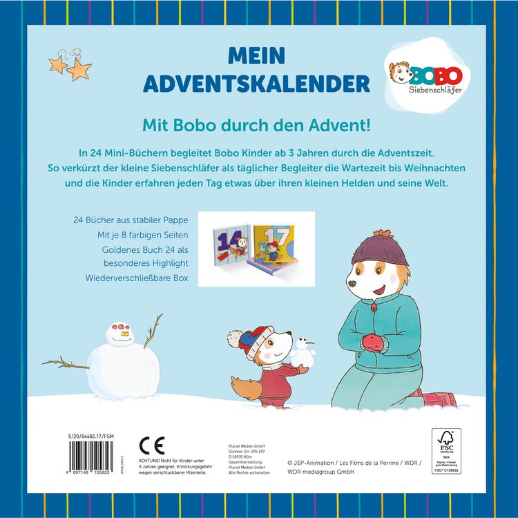 Produktbild: Mein Adventskalender Bobo Siebenschl&auml;fer