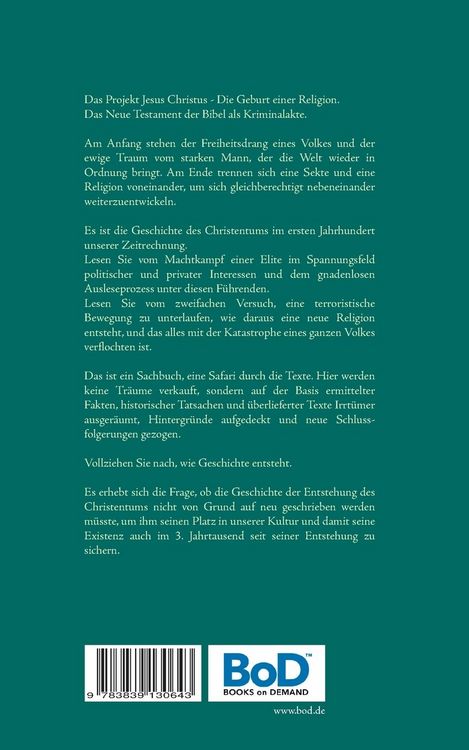 Produktbild: Das Projekt Jesus Christus