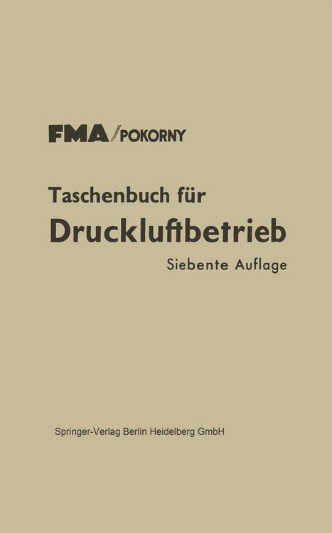 Produktbild: Taschenbuch f&uuml;r Druckluftbetrieb