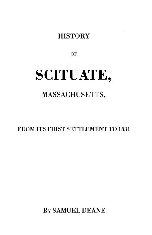 Produktbild: History of Scituate, Massachusetts