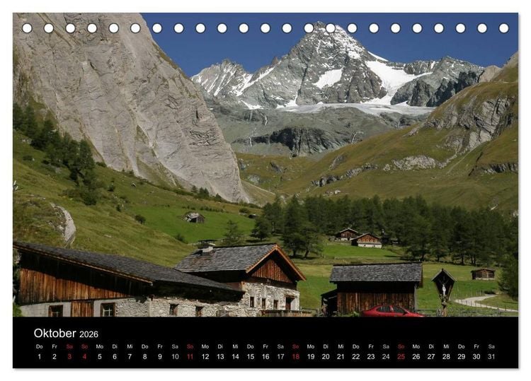 Produktbild: Osttiroler Impressionen (Tischkalender 2026 DIN A5 quer), CALVENDO Monatskalender