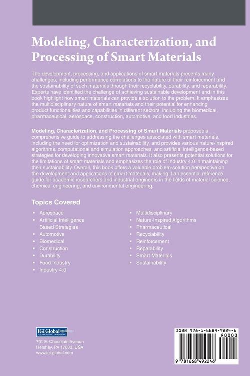 Produktbild: Modeling, Characterization, and Processing of Smart Materials