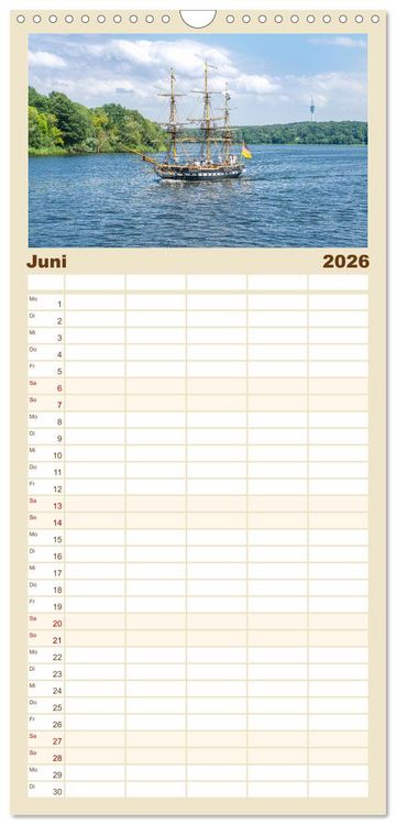 Produktbild: Familienplaner 2026 - Potsdam - Schlösser, Parks und der Alte Fritz mit 5 Spalten (Wandkalender, 21 x 45 cm) CALVENDO
