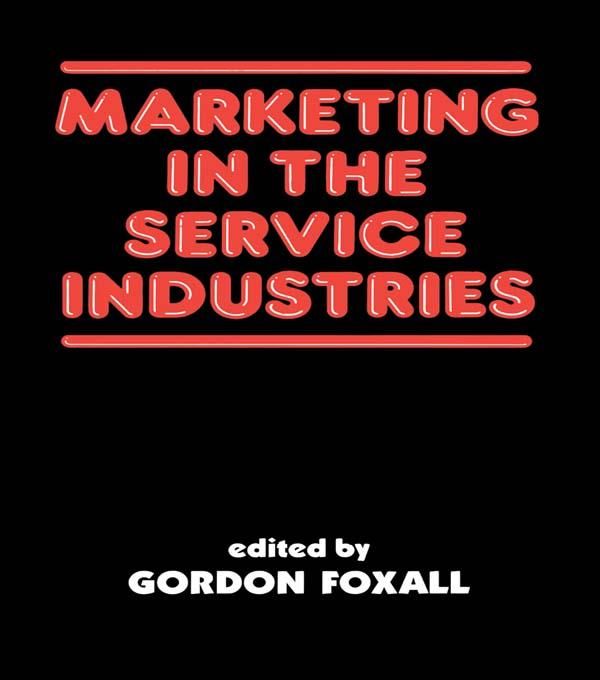 Produktbild: Marketing in the Service Industries