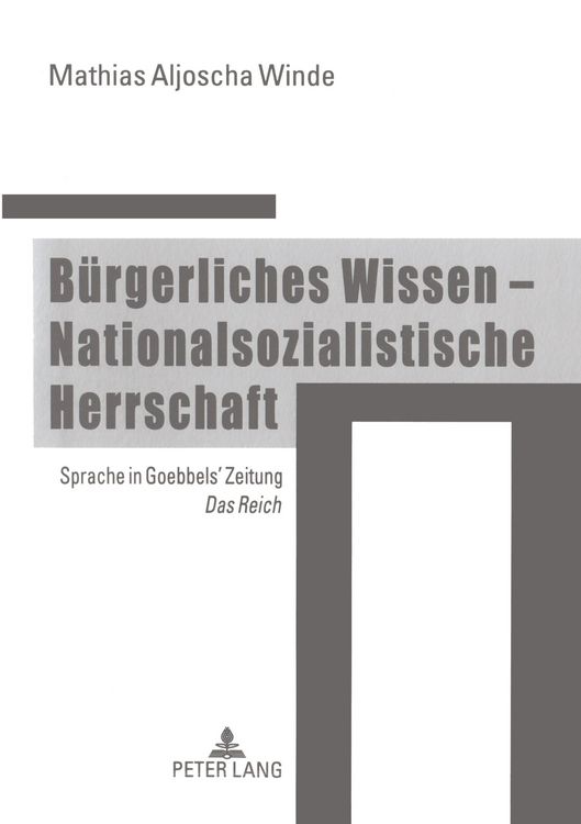 Produktbild: B&uuml;rgerliches Wissen &ndash; Nationalsozialistische Herrschaft