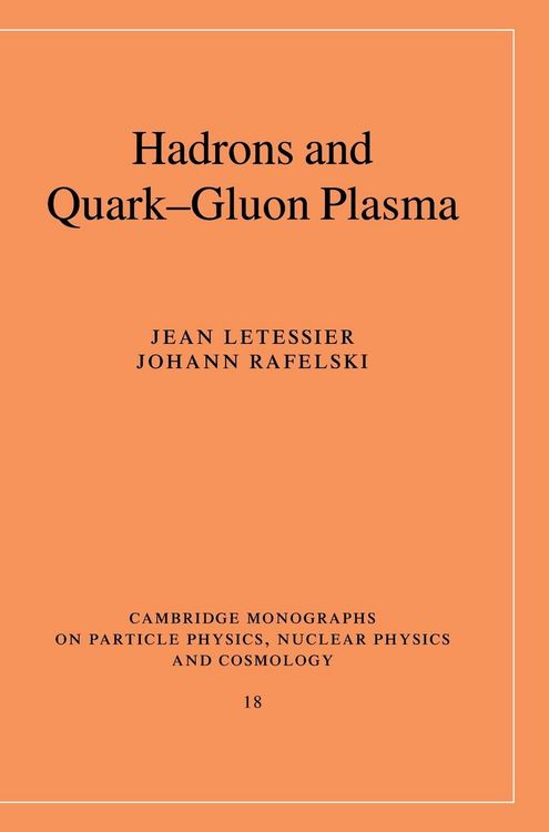 Produktbild: Hadrons and Quark-Gluon Plasma