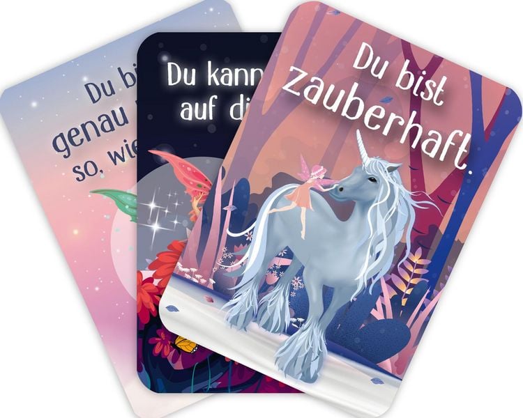 Produktbild: Mutmachkarten f&uuml;r die Schule &ndash; Einhorn