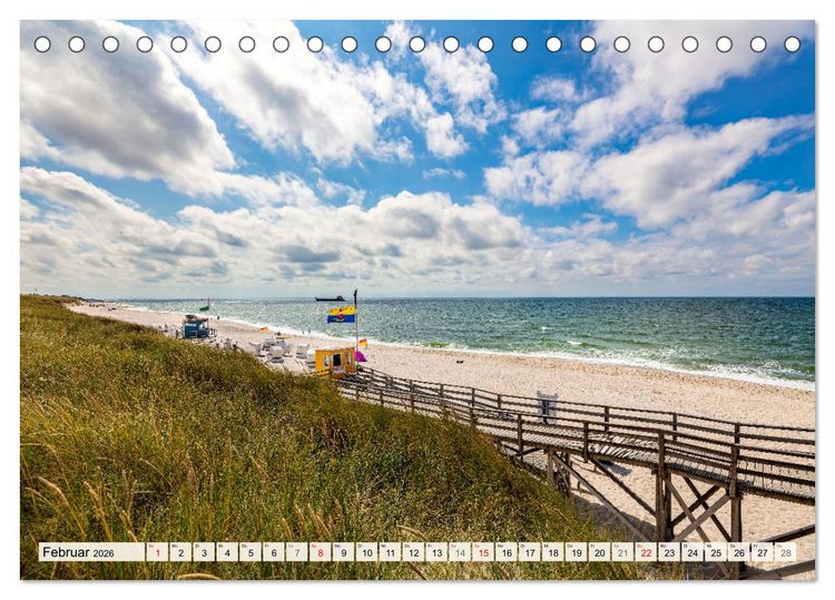 Produktbild: Insel Sylt - Fantastische Momente (Tischkalender 2026 DIN A5 quer), CALVENDO Monatskalender