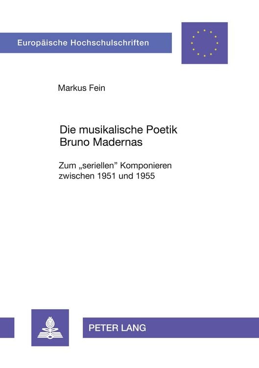 Produktbild: Die musikalische Poetik Bruno Madernas
