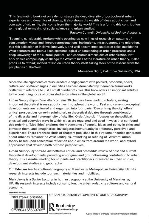 Produktbild: Urban Theory Beyond the West