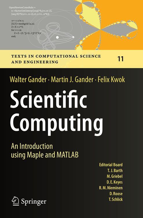 Produktbild: Scientific Computing - An Introduction using Maple and MATLAB