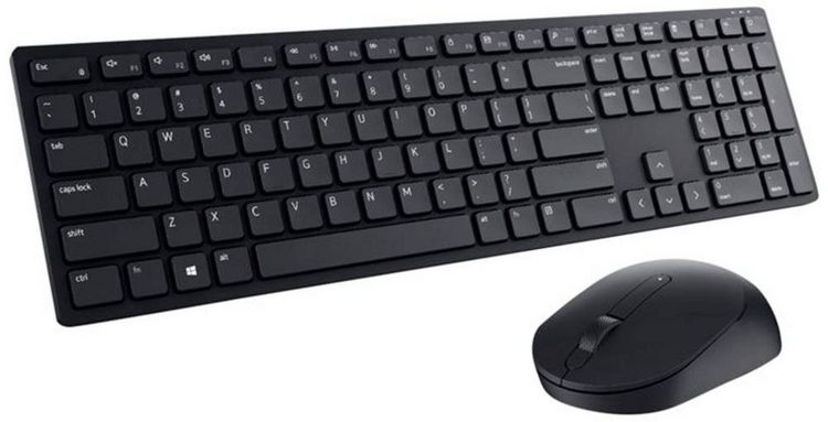 Produktbild: Dell Pro KM5221W Funk Tastatur, Maus-Set US-Englisch, QWERTY Schwarz
