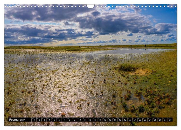 Produktbild: Einzigartige Strandansichten auf Amrum (Wandkalender 2027 DIN A3 quer), CALVENDO Monatskalender