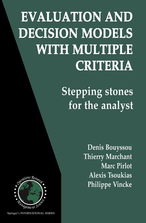 Produktbild: Evaluation and Decision Models with Multiple Criteria
