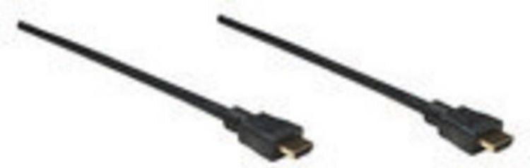 Produktbild: Manhattan HDMI Anschlusskabel HDMI-A Stecker, HDMI-A Stecker 5.00 m Schwarz 306133-CG 4K UHD HDMI-Kabel