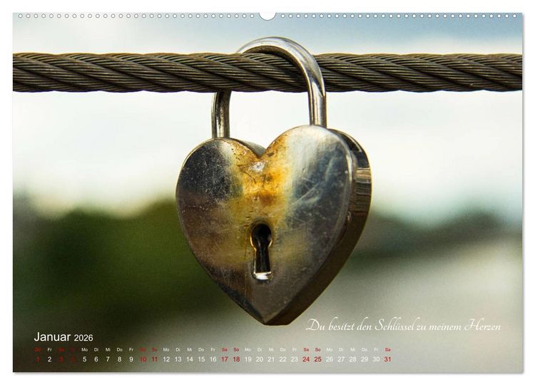 Produktbild: Emotionale Herzensdinge (hochwertiger Premium Wandkalender 2026 DIN A2 quer), Kunstdruck in Hochglanz