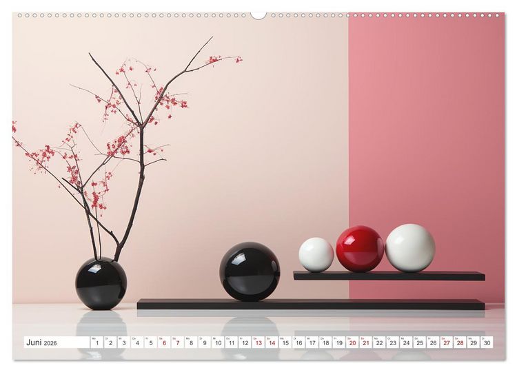 Produktbild: Einklang und Harmonie (Wandkalender 2026 DIN A2 quer), CALVENDO Monatskalender