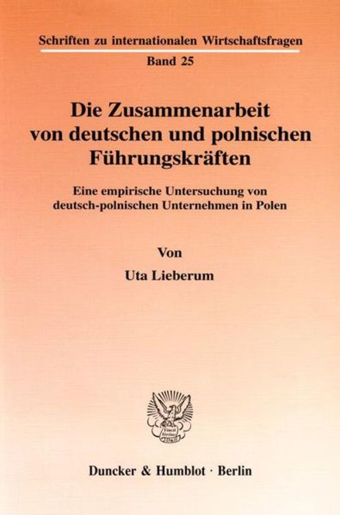 Produktbild: Die Zusammenarbeit von deutschen und polnischen F&uuml;hrungskr&auml;ften.