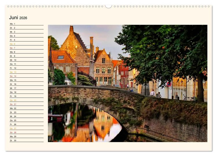 Produktbild: Br&uuml;gge - Venedig des Nordens (Wandkalender 2026 DIN A2 quer), CALVENDO Monatskalender