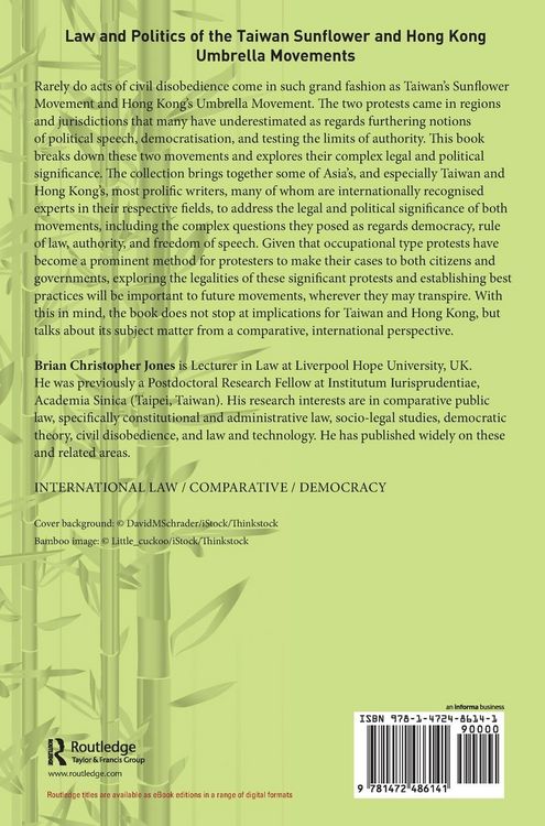 Produktbild: Law and Politics of the Taiwan Sunflower and Hong Kong Umbrella Movements