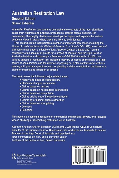 Produktbild: Australian Restitution Law