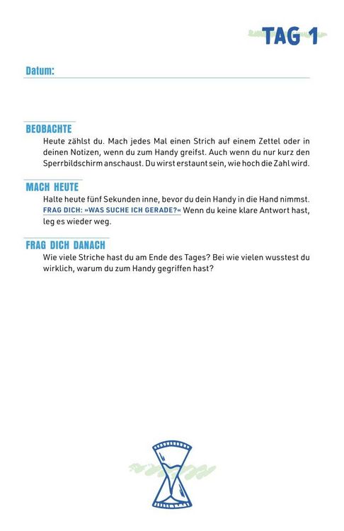 Produktbild: Journal Heft - Reset f&uuml;r deinen Kopf - Wer bist du ohne Handy?