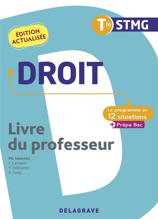 Produktbild: Programme situations droit tle stmg