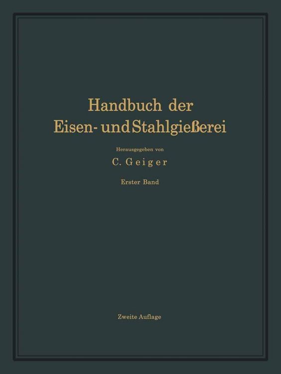 Produktbild: Handbuch der Eisen- und Stahlgie&szlig;erei