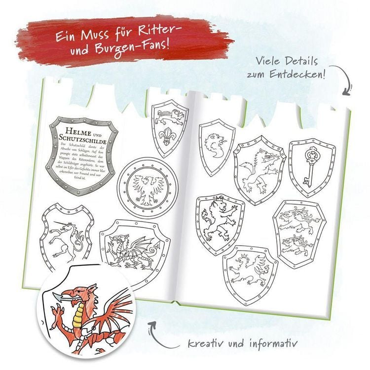 Produktbild: Tr&ouml;tsch Malbuch Ritter und Burgen Malbuch