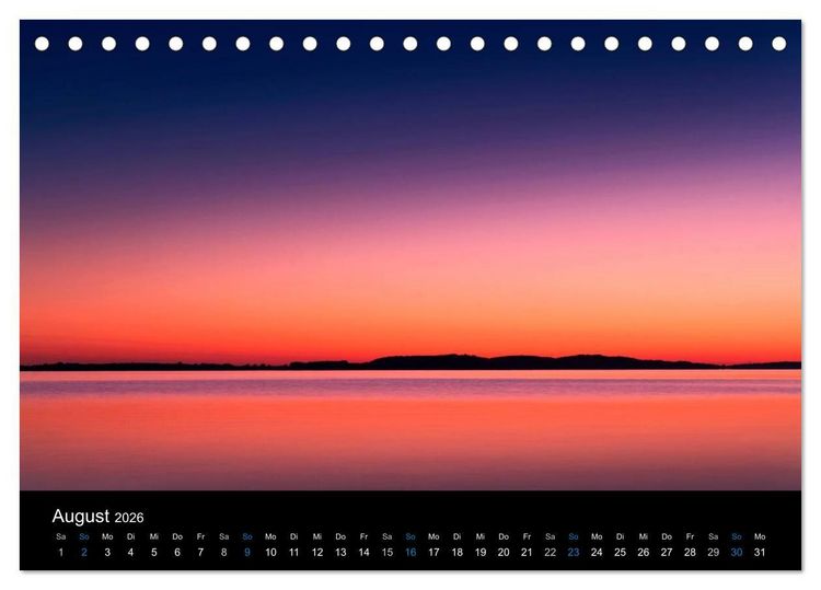 Produktbild: Sonnenunterg&auml;nge (Tischkalender 2026 DIN A5 quer), CALVENDO Monatskalender