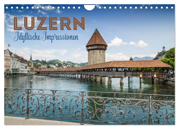 Produktbild: LUZERN Idyllische Impressionen (Wandkalender 2026 DIN A4 quer), CALVENDO Monatskalender