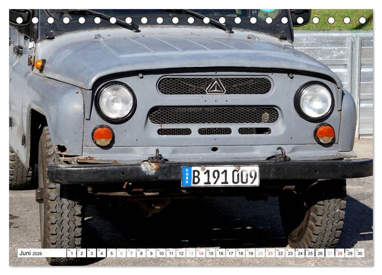 Produktbild: Sowjet-Legende - Der Gel&auml;ndewagen UAZ-469 in Kuba (Tischkalender 2026 DIN A5 quer), CALVENDO Monatskalender