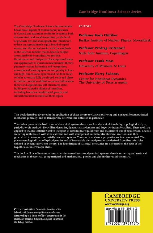 Produktbild: Chaos, Scattering and Statistical Mechanics