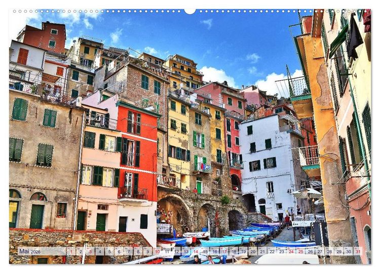 Produktbild: SCHMUCKST&Uuml;CKE der CINQUE TERRE (Wandkalender 2026 DIN A2 quer), CALVENDO Monatskalender