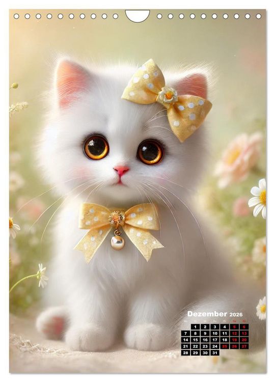 Produktbild: Miau Momente (Wandkalender 2026 DIN A4 hoch), CALVENDO Monatskalender