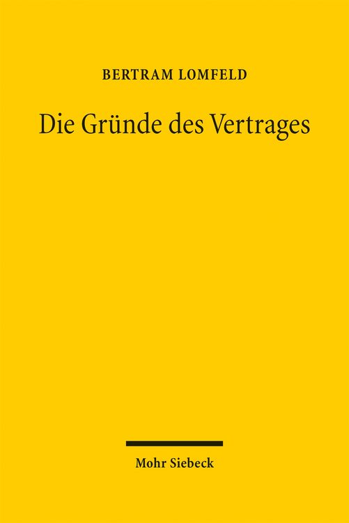 Produktbild: Die Gr&uuml;nde des Vertrages