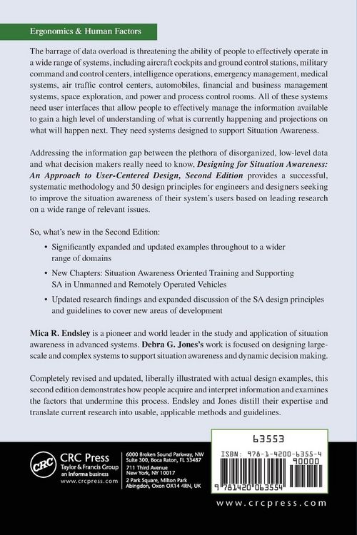 Produktbild: Designing for Situation Awareness