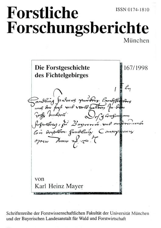 Produktbild: Die Forstgeschichte des Fichtelgebirges