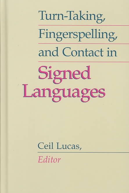 Produktbild: Turn-Taking, Fingerspelling, and Contact in Signed Languages